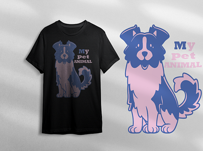 MY PET ANIMAL T- SHIRT DESIGN branding design graphic design illustration logo photoshop typography ui ux vector