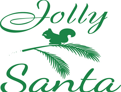 JOLLY christmas graphic design illustration santa typography vector