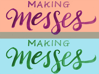 18 : all kinds of messes handlettering lettering thirty days of thankfulness