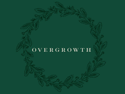 overgrowth floral co. floral lettering
