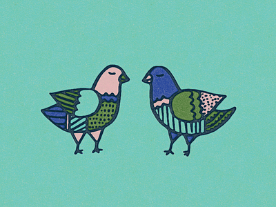 your cool aunt frances birds illustration