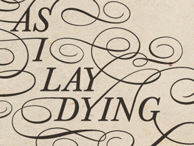 Faulkner cover book cover ornamentation typography
