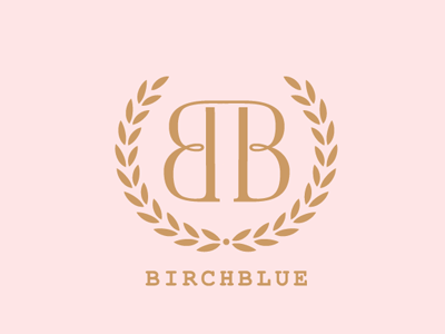 birchblue watermark b crest lettering