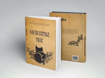 The book cover branding design illustration typography vector