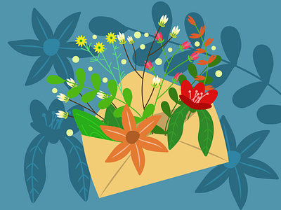 Illustration of flowers design graphic design illustration vector