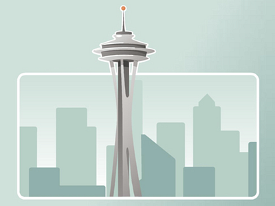 Spaceneedle illustration vectorart