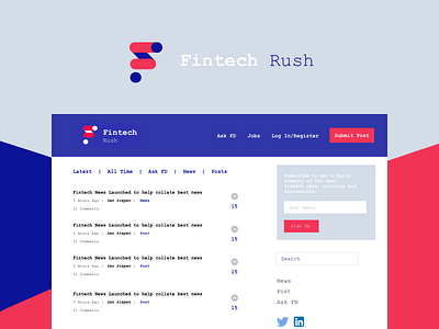 Fintech Rush - New Side Project fintech