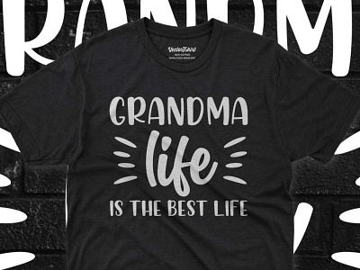 T-shirt design for grandma adobe illustrator grandma grandma shirt graphic design pod design pod designer shirt design typography