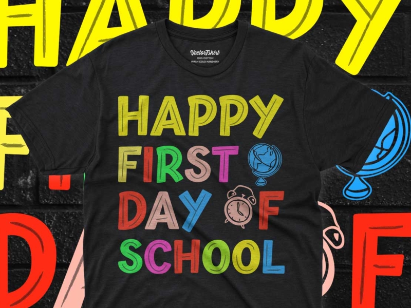 First-day of school t-shirt design by VectorTshirt81 on Dribbble