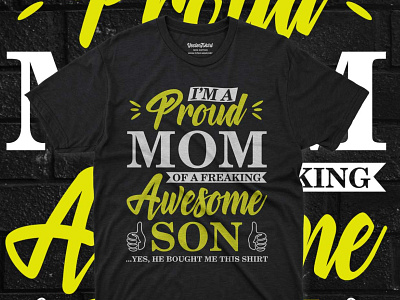 Mom t-shirt design adobe illustrator mom mom shirt pod designer proud mom typography