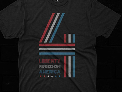 LIBERTY FREEDOM AMERICA, 4th OF JULY DESIGN