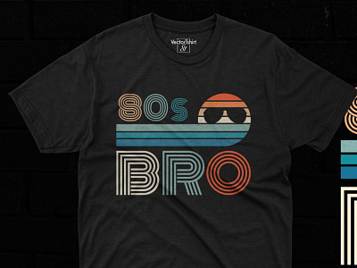 80s Bro Retro T-shirt Design graphic design retro shirt teedesign