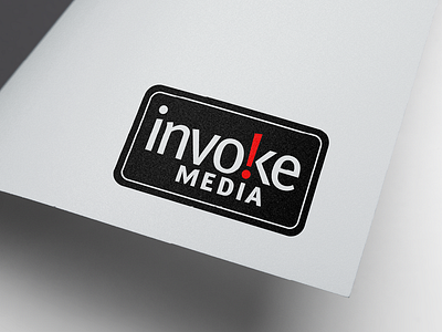 Invoke Media Logo brand branding creative design graphic design logo logo design logo mark logo type news typography