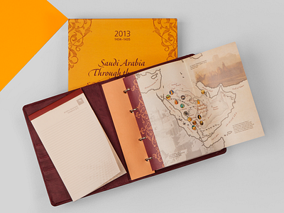 Saudi Arabia Through the Ages beautiful calendar design filofax gift heritage history kingdom notebook print saudi arabia