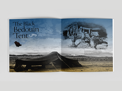 The Black Bedouin Tent arabia arabic art bedouin book calendar creative design illustration layout design print typography