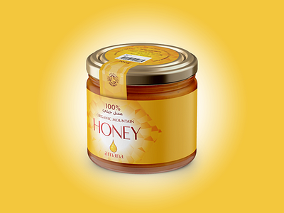 Amana Honey brand branding creative design honey honey comb label design logo packaging