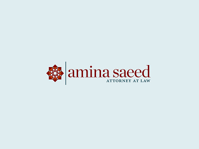 Amina Saeed Logo attorney attorney at law brand branding design digital art graphic design illustrator logo logo design logo mark visual identity