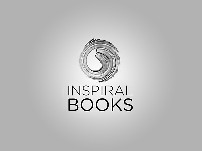 Inspiral Books Logo book publishing books brand branding design graphic design graphics logo logo design logo mark print publisher