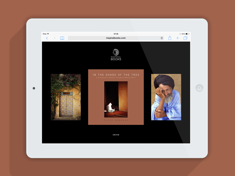 Inspiral Books Website book publisher creative design digital islam logo logo design muslim photography user interface web design
