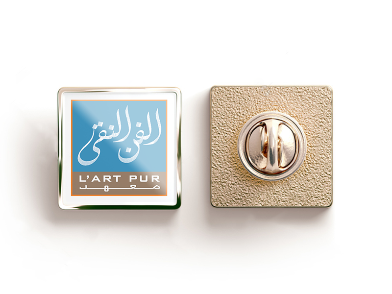 L'Art Pur Logo logo mark logo type gallery art calligraphy multilingual arabic logo branding brand design creative