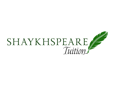 Shaykhspear Tuition brand branding creative design education english inspiraldesign learning logo logodesign tuition typography