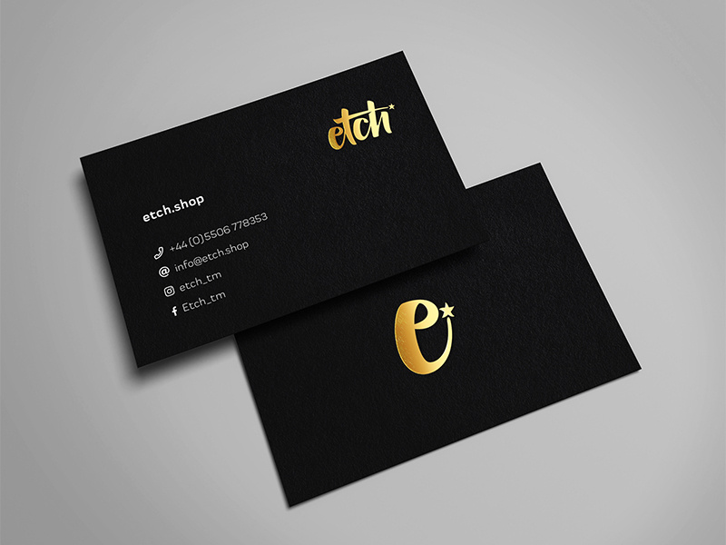 Etch Business Card gfsmith barber businesscard stationary print branding brand graphicdesign design creative inspiraldesign