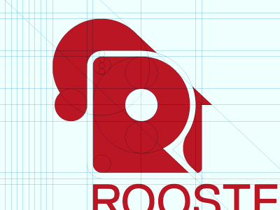 Rooster animal branding identity logo