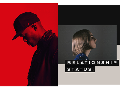 Relationship Status layout people red