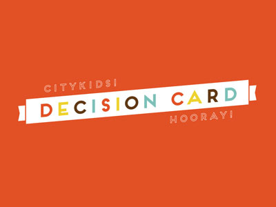 CityKids! Decision Card card decision kids