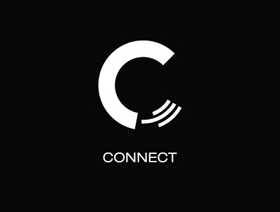 Connect Electronics blackandwhite branding connect dribble electronics