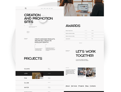Digital Agency design digital agency landing page typography ui design web web design