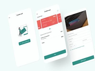 Credit Card Checkout interface mobile app mobile design ui ux