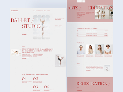Landing Page Ballet Studio