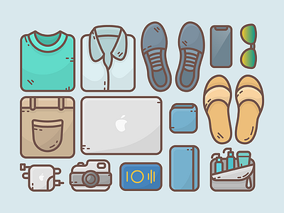 Minimal Kit #1 adventure icon illustration minimal nature packing travel trip ui vector