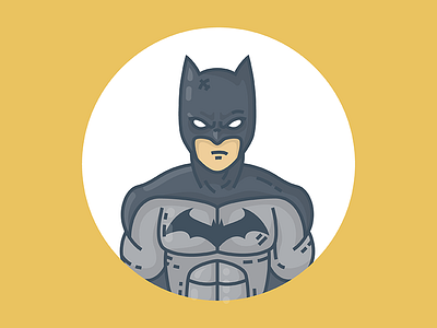 Batman batman challenge character comic icon illustration minimal superhero ui vector