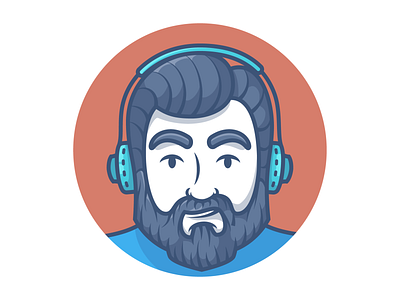 Bearded Man Avatar Icon Graphic by nangkonostudio · Creative Fabrica