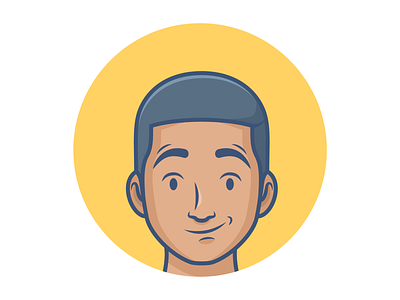 Avatar avatar avatar icons character character illustration design icon illustration male character minimal short hair vector