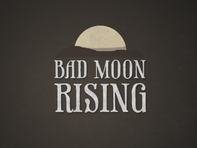 Bad Moon Rising branding game illustration logo moon twitter typography
