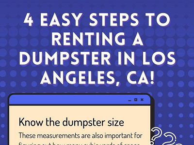 4 Easy Steps To Renting A Dumpster in Los Angeles, CA! california dumpsterrental los angeles