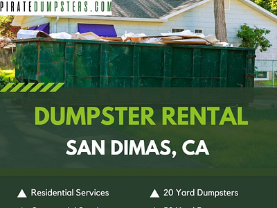 Dumpster Rental Tips for San Dimas, CA Residents dumpster rentals dumpsterrentalsandimas pirate dumpsters