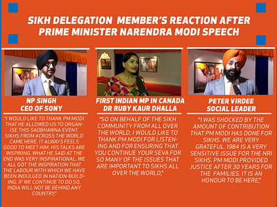 Sikh Delegation Members React After PM Speach modi narendra modi peter virdee pm modi prime minister sikh sikh delegation sikhism