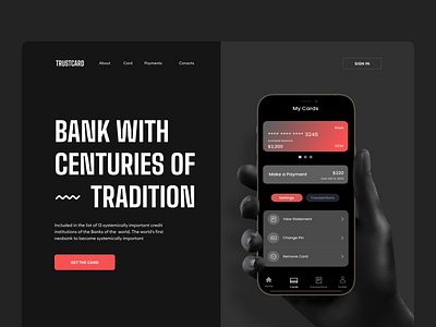 Finance Bank Landing Page app bank app bank finance banking app business design finance finance app fintech interface landing mobile mobile app money app product design transactions ui ux web web app