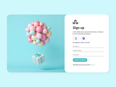 DailyUI 001 - Sign up Page