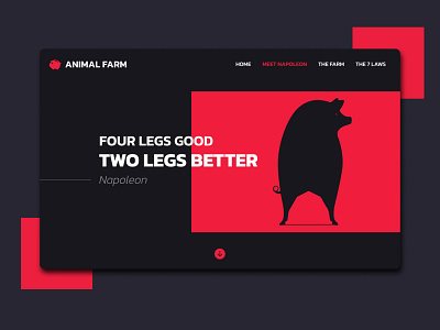 Daily UI 003 - Landing Page Animal Farm 003 branding dailyui dailyui003 design graphic design illustration landingpage ui ux