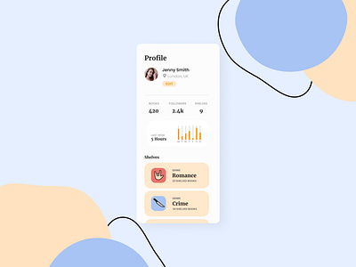 DailyUI 006 - Profile page 006 dailyui design illustration ui ux