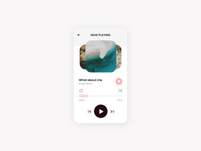 DailyUI 009 - Music Player dailyui design graphic design illustration logo ui vector