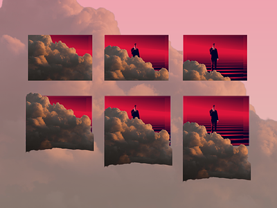 Window View art background black clouds design figma illustration inspiration man nature nurture pink red sequence ui ux