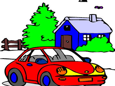 house and car