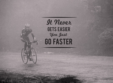 Faster biking cycling poster