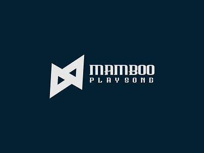 Mamboo Playsong app black n white branding design designer icon identity initials logo monogram ui